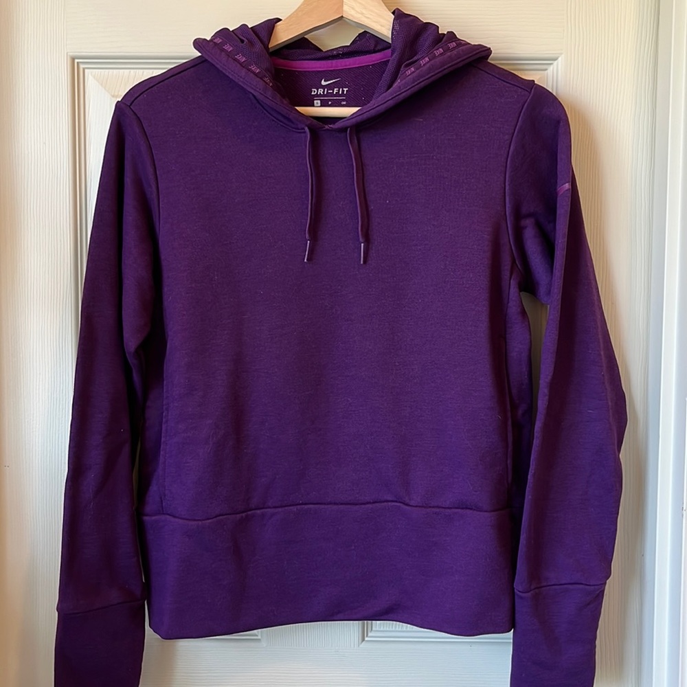 Nike purple mesh sweatshirt.